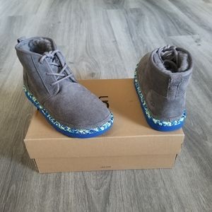 UGG Kids Neumel II Paint Swirl Suede Boot.